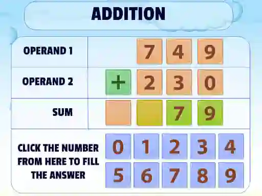Hra Addition Practice online
