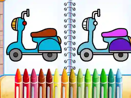 Hra Cute Bike Coloring Book online