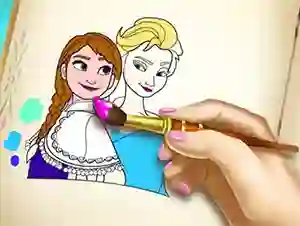 Hra Ice Kingdom Coloring Book online