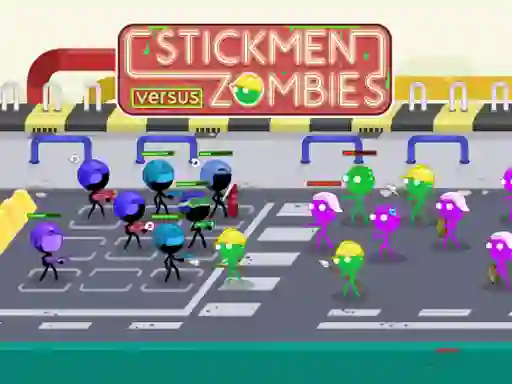 Hra Stickmen Versus Zombies online