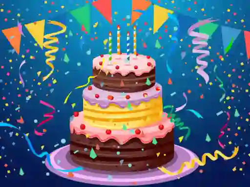 Hra Birthday cake puzzle online