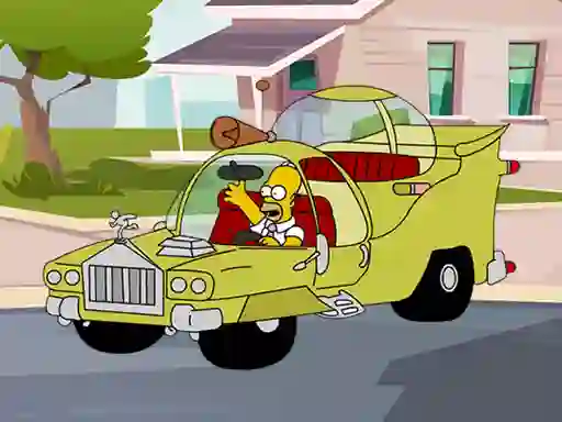 Hra The Simpsons Car Jigsaw online