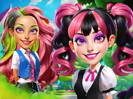 Hra Princesses at Horror School online