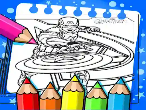Hra Captain America Coloring Book online