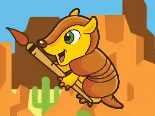 Hra Happy Armadillo Coloring online