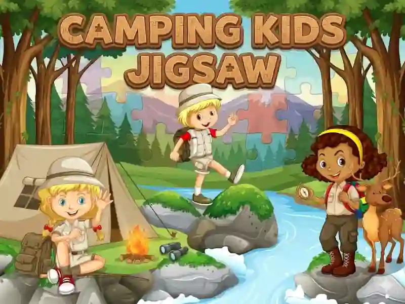 Hra Camping kids jigsaw online