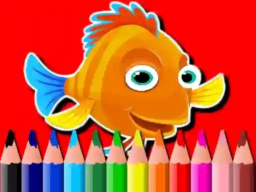 Hra Back To School: Fish Coloring Book online