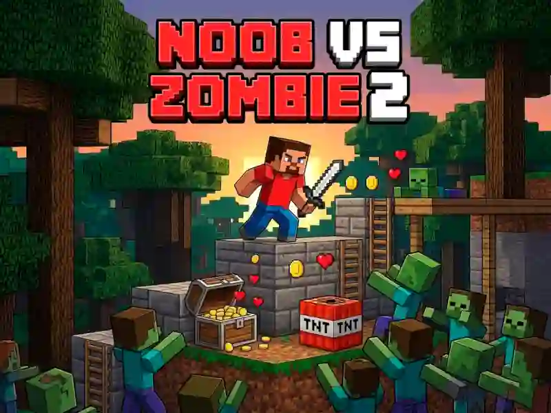 Hra Noob vs Zombie 2 online