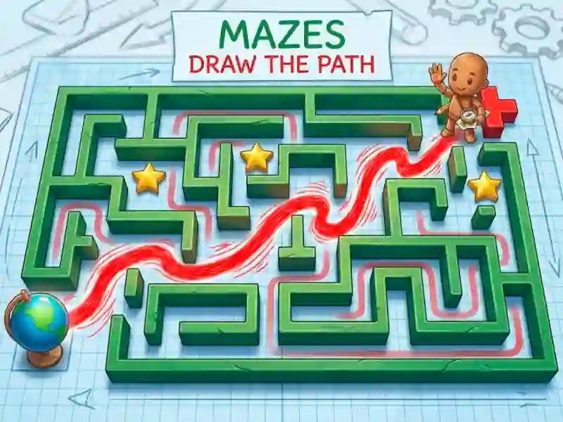 Hra Mazes Draw The Path online