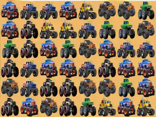 Hra Monsters Trucks Match 3 online