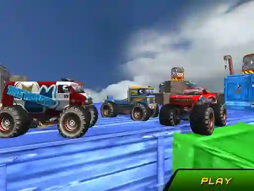 Hra Monster Truck Stunts Sky Driving online