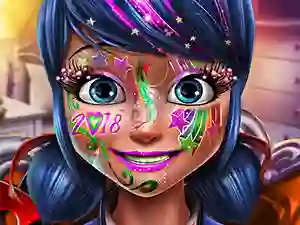 Hra Dotted girl new year makeup online