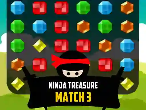 Hra Ninja Treasure Match 3 online