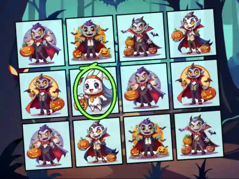 Hra Spot the Unique Halloween online