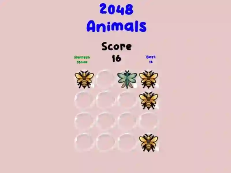Hra 2048 Animals online