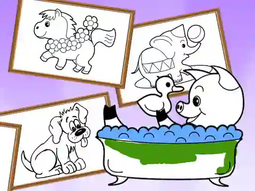Hra Cartoon Coloring for Kids Animals online
