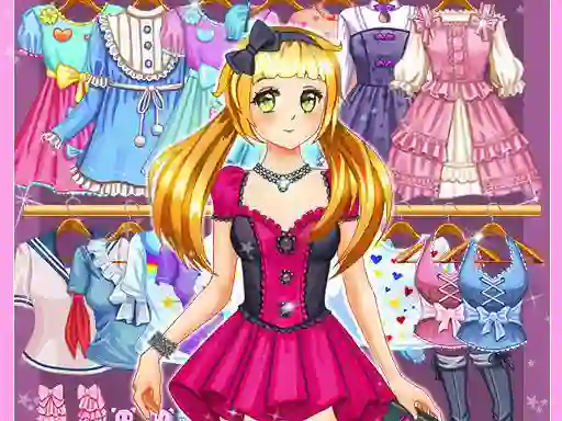 Hra Anime Kawaii Dress Up online