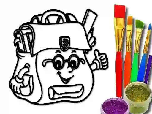 Hra Back To School: School Bag Coloring Book online