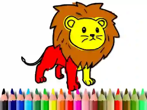 Hra Back To School: Lion Coloring Book online