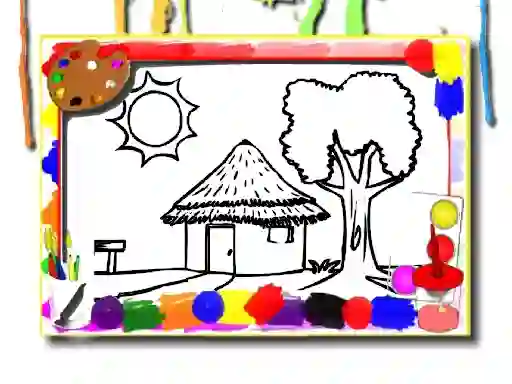 Hra Back To School: House Coloring Book online