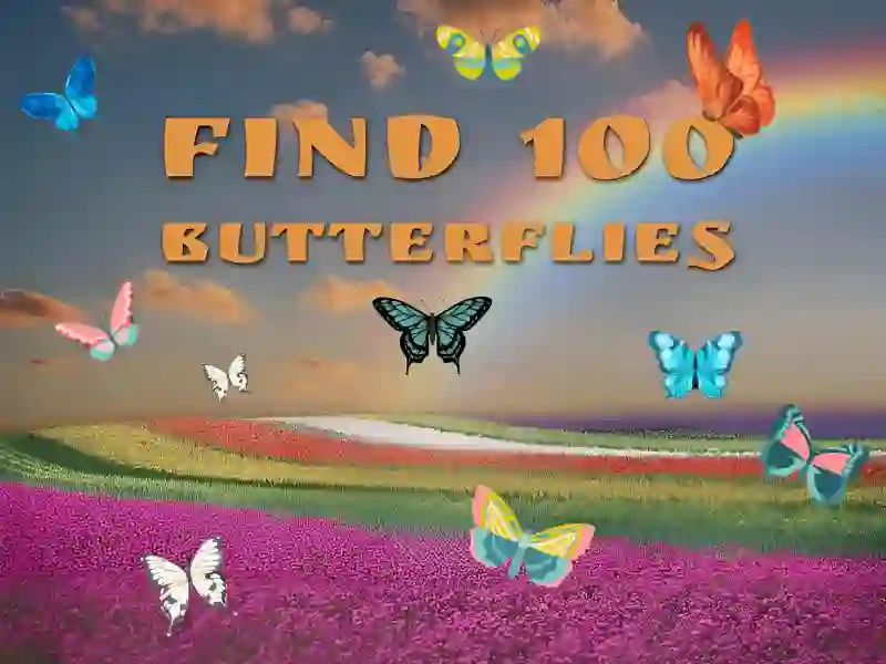 Hra Find 100 butterflies online