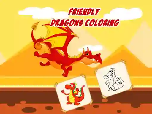 Hra Friendly Dragons Coloring online
