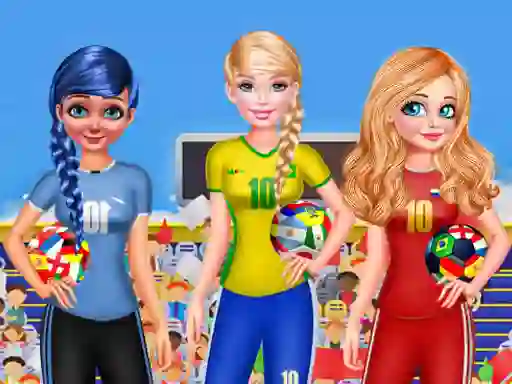 Hra BFF Princess Vote For  FIFA 2018 Quarter Finals online