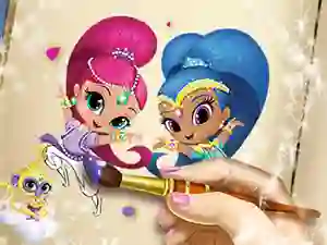 Hra Shimmer And Shine Coloring Book online