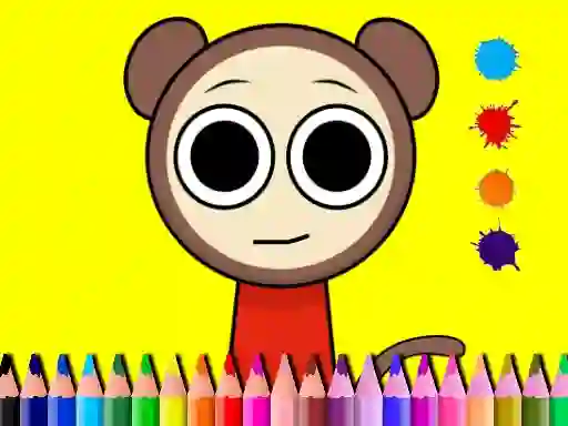 Hra Sprunki Valentine Coloring book online