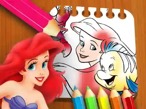 Hra The Little Mermaid Coloring Book online