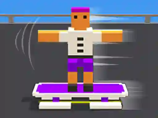 Hra Blocky Skater Rush online