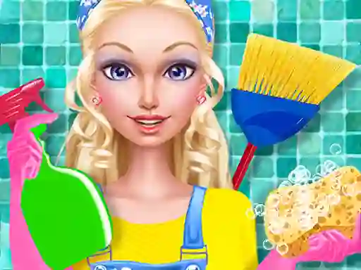 Hra Fashion Doll House Cleaning online
