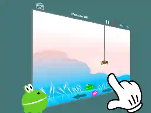 Hra Hunt feed the frog 2 online