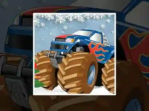Hra Winter Monster Truck Puzzles online