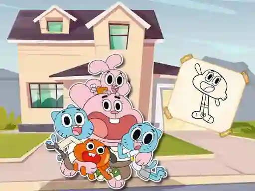 Hra World Of Gumball Coloring Game online