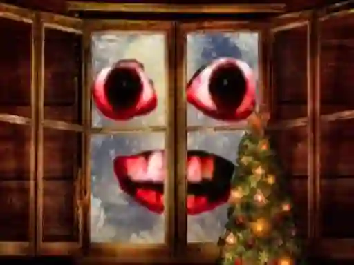 Hra New Year: Santa Claus outside the window online