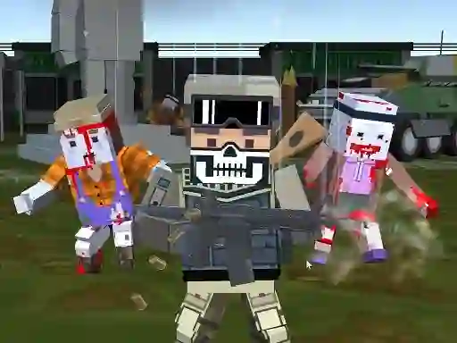 Hra Combat Pixel Arena 3D Zombie Survival online
