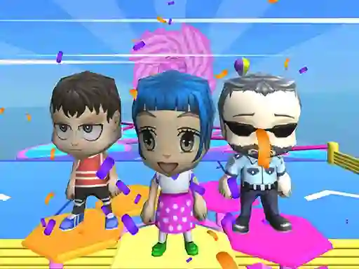Hra Fall Guys And Girls Chibi Race Knockdown Multiplay online