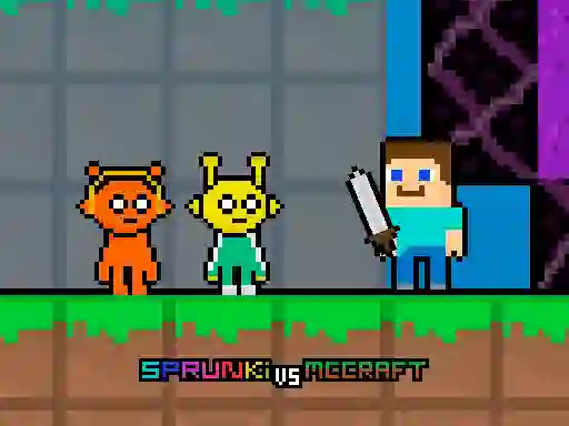 Hra Sprunki vs MCCraft online