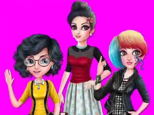 Hra College Girl Squad Fashion Dressup online