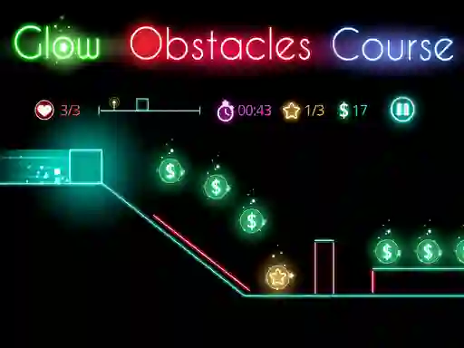 Hra Glow obstacle course online