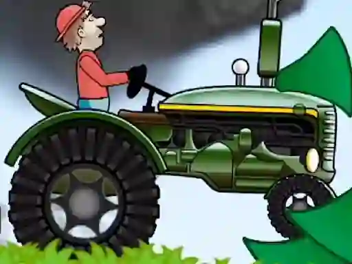 Hra Tractor Driving Hill Climb 2D online