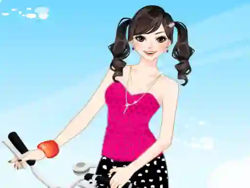 Hra Bicycle Girl Dressup online