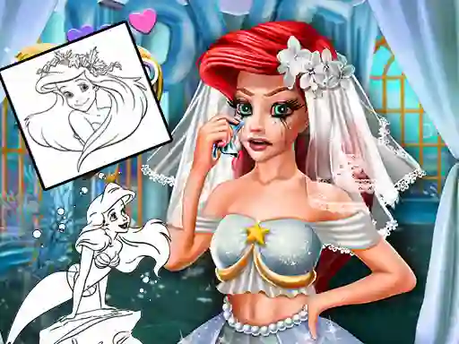 Hra Coloring Book for Ariel Mermaid online