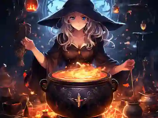 Hra Anime girls Witchcraft online