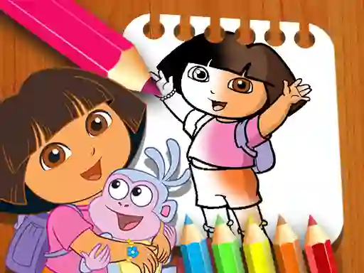 Hra Dora the Explorer the Coloring Book online