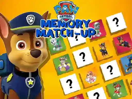 Hra Paw Patrol Memory Match Up online