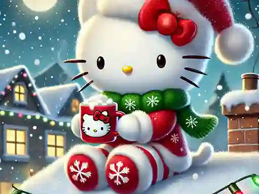 Hra Hello Kitty Christmas Puzzle online
