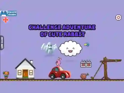 Hra Challenge adventure of cute rabbit online