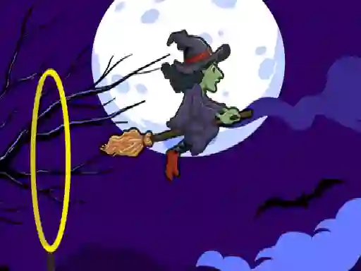 Hra Flying witch halloween online